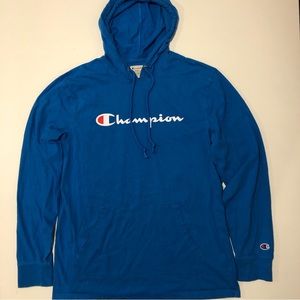 Champion | Men's Lightweight Hoodie | Medium | Blue